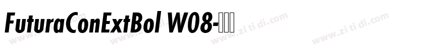 FuturaConExtBol W08字体转换